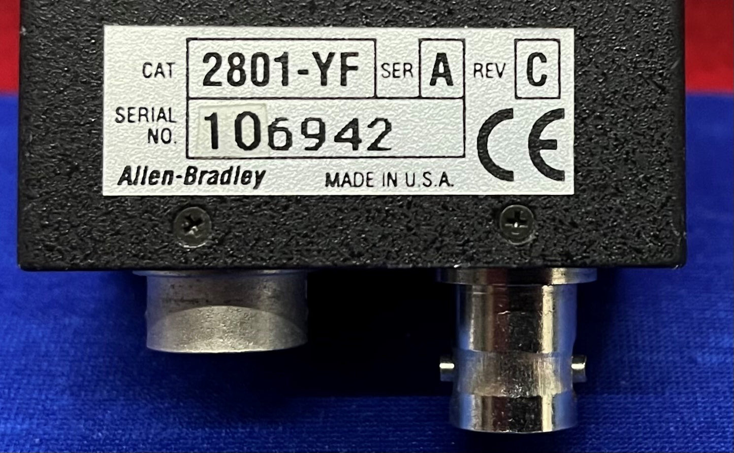 AB Allen Bradley 2801-YE Ser.A Rev.C Bildverarbeitungskamera, verstellbarer Verschluss