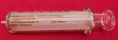 FORTUNA OPTIMA® 100ml GLASS SYRINGE LUER GLASS TIP