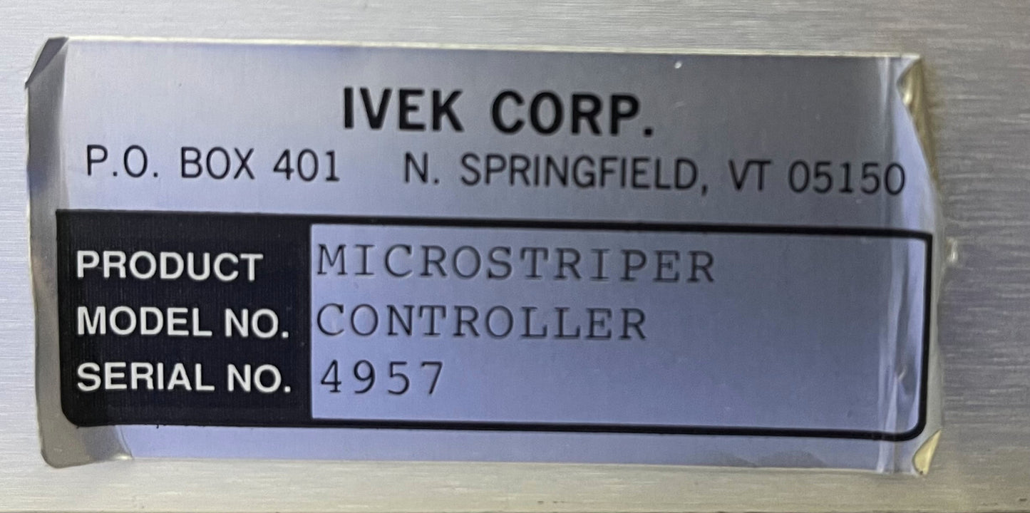 IVEK CORPORATION MICROSTRIPER CONTROLLER - PARTI/RIPARAZIONE ARTICOLI 