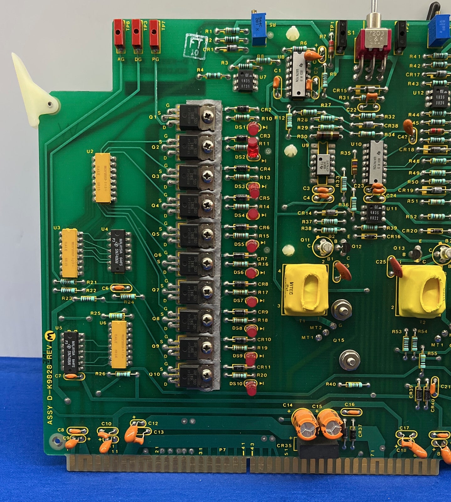 VARIAN 高電圧 VAL. ドライバーボード D-K9827 REV. D COMP. サイド UL94V-0 D-9828 RevM