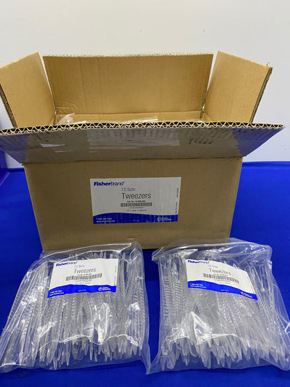 FISHER SCIENTIFIC/FISHERBRAND ® 12.5cm TWEEZERS, '1 BOX OF 10PK/EACH PK QTY 50'