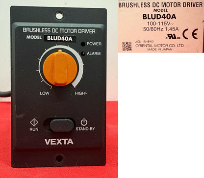 ORIENTAL MOTOR VEXTA BLUD40A BRUSHLESS DC MOTOR DRIVER W/ GFS4G30 GEARHEAD