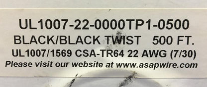 UL1007/1569 CSA-TR64 22 AWG. 7/30  UR Processed wire despoiled. New.