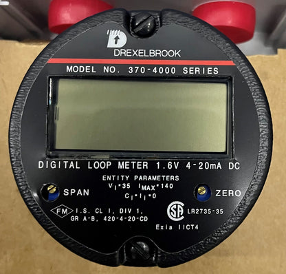 RECEPTOR DE CANAL DE SEÑAL/MEDIDOR DE BUCLE AMETEK DREXELBROOK 401-0401-001 370-4000