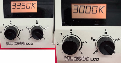 SCHOTT LEICA KL2500 LCD LIGHT SOURCE w/ NO BRAND RING-LIGHT FOR MICROSCOPE