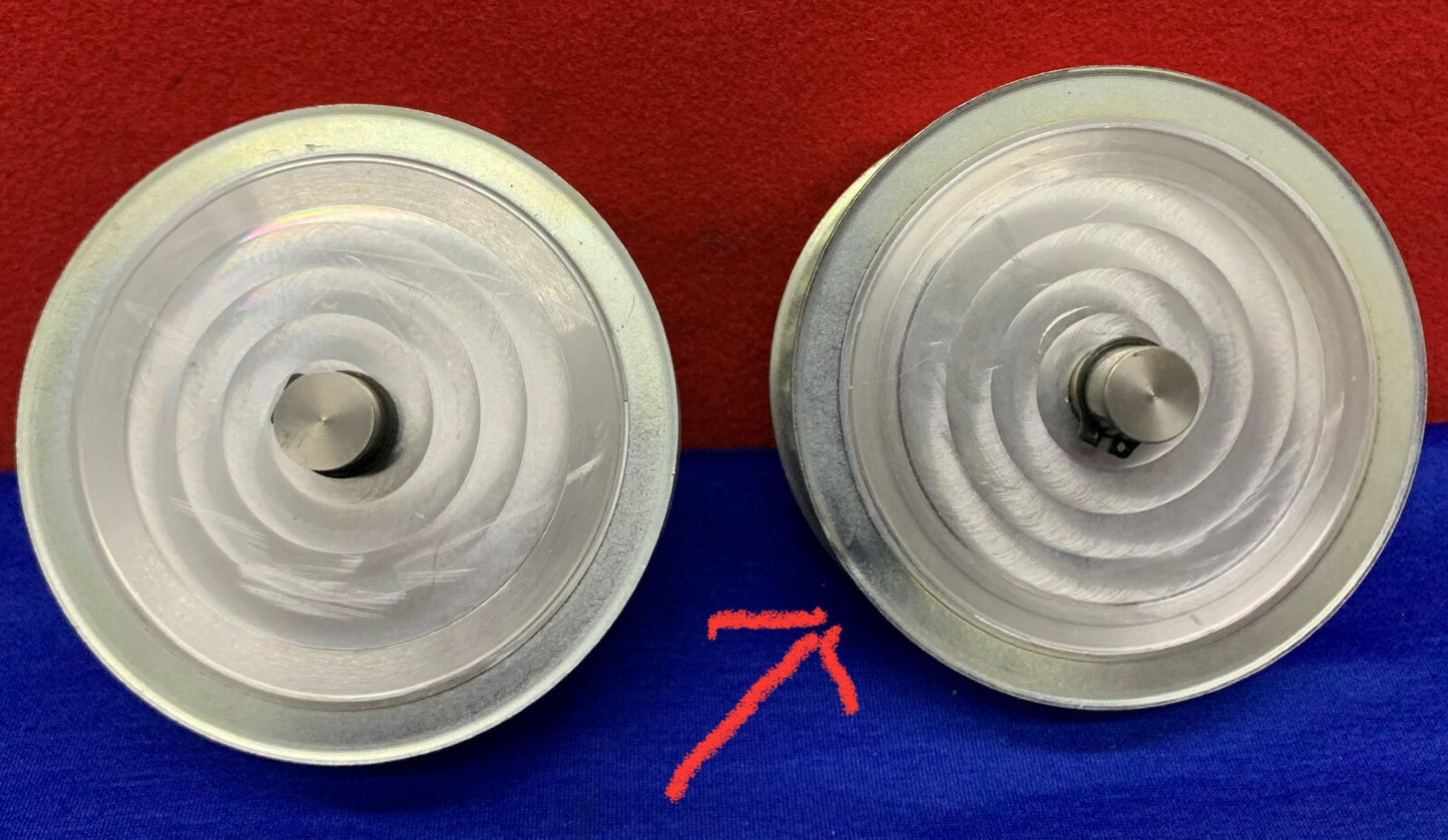 Lotto di 2 pulegge per cinghia dentata di precisione T10/27