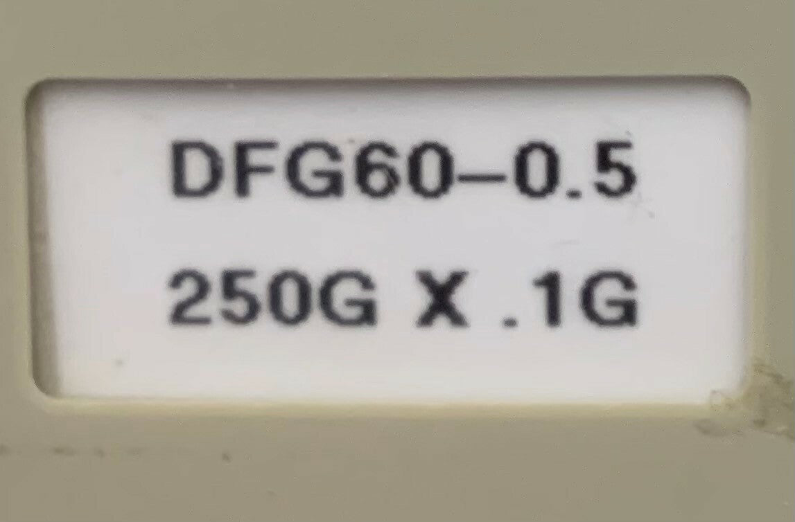1 Lot Hoeveelheid van 2 - VOOR ONDERDELEN/REPARATIE Omega Engineering DFG60-11 Digitale Krachtmeter