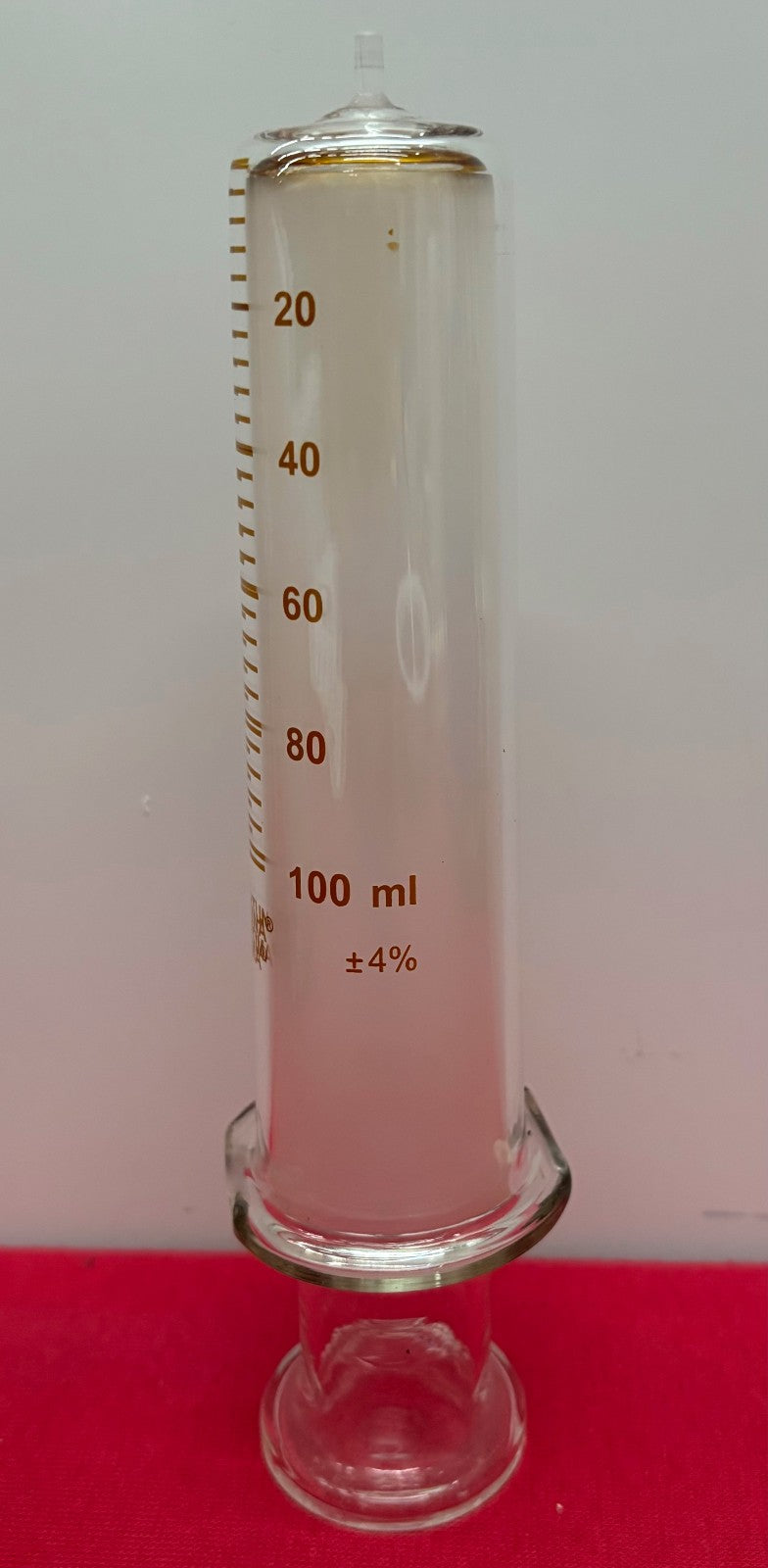 FORTUNA OPTIMA® 100ml GLASS SYRINGE LUER GLASS TIP