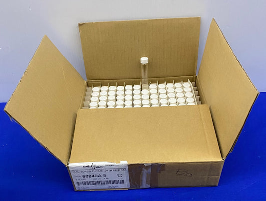 KIMBLE CHASE 60940A 8 60940A8 8ML VIAL  W/ PTFE CAP - 1 PACKAGE 144 VIALS