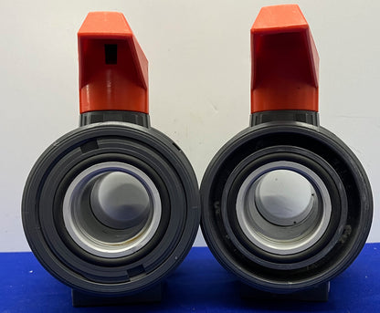 GEORG FISCHER +GF+ TYP 546 2” DN50 PVC-U FPM PN16 BALL VALVE - 1 LOT QTY 2