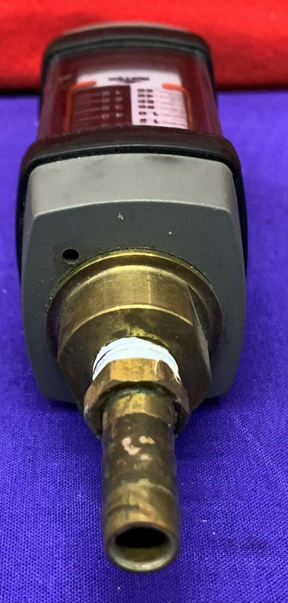 Hedland Water Flowmeter H205B-020 / .2-2.0 GPM / 1.0-.5 LPM / 1/4” brass