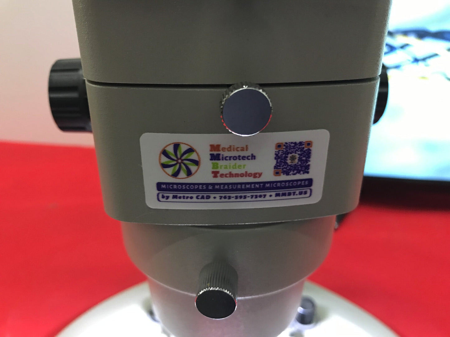 MMBT 50X Trinocular Video Microscope LED Top and Backlighting SZ-WF10X Eyepieces