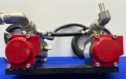 ANDERSON DWYER SERIES WE08 PNEUMATIC ACTUATOR 2 PIECE NPT BRASS BALL VALVE 80PSI