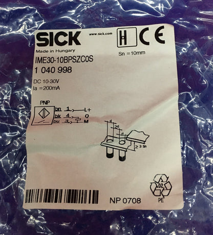 CAPTEUR DE PROXIMITÉ SICK IME30-10BPSZC0S 