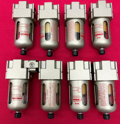 SMC AFM20-N02-CZ MODULAR PNEUMATIC MIST SEPARATOR 150PSI MAX - 1 LOT QTY 8