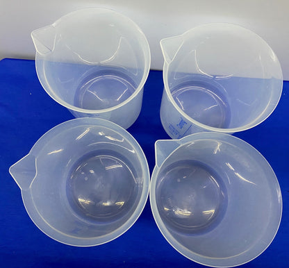 CORNING ® HERBRUIKBARE POLYPROPYLEEN LAGE VORM BEKER MET GRADUATIE 5000 ml - 1 PARTIJ HOEVEELHEID 4