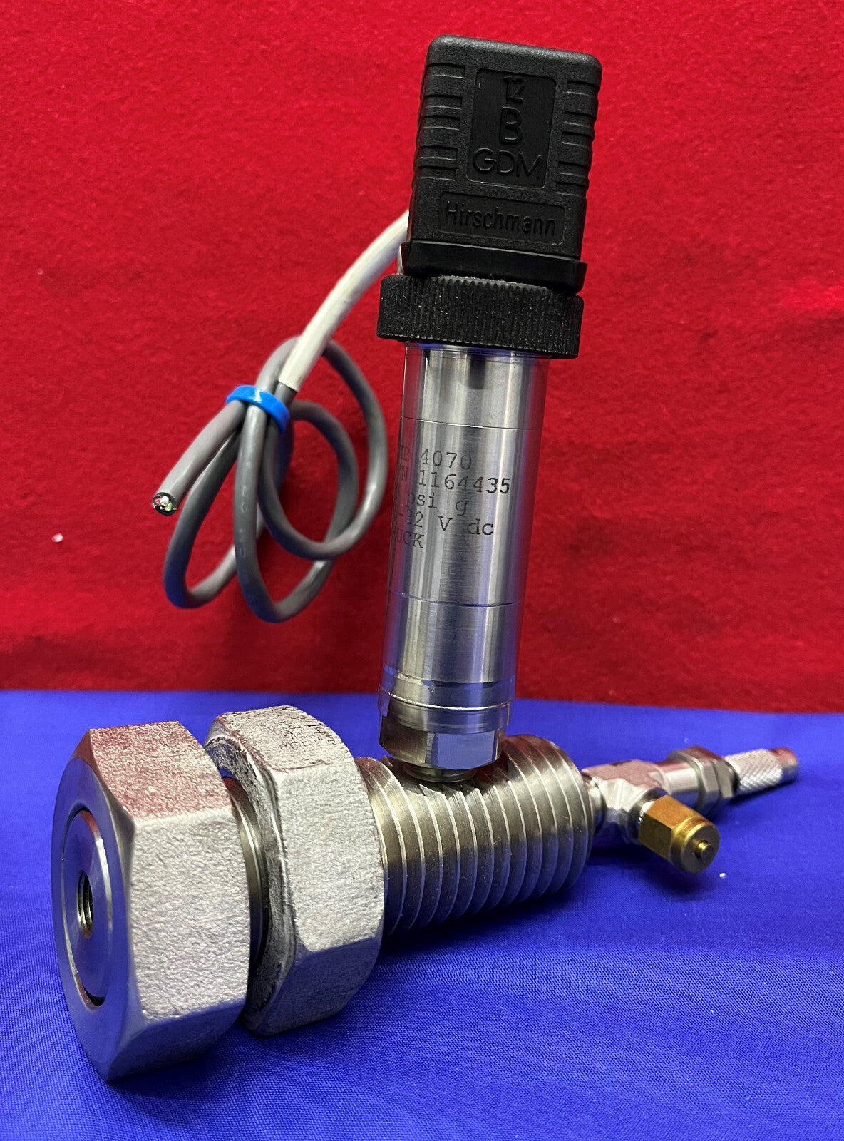 Lot de 2 transducteurs de pression à sortie amplifiée Druck GE PMP 4070 / Hirschmann BGD