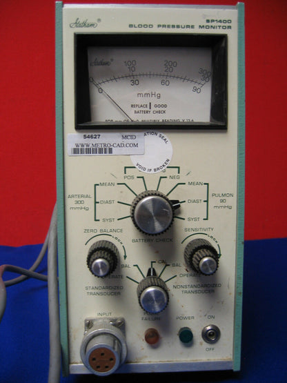 STATHAM SP 1400 SN 593 MISURATORE DELLA PRESSIONE SANGUIGNA SOLO PER RICAMBI O RIPARAZIONI 