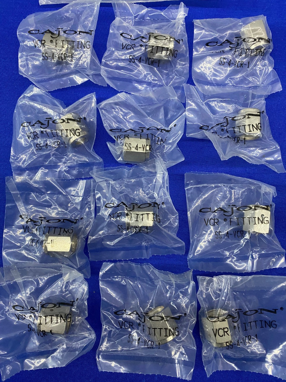 CAJON SS-4-VCR-1 VCR FITTING -  1 LOT QTY 12