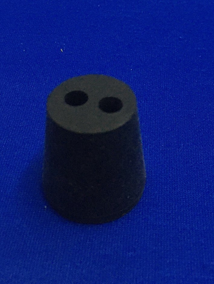 1 BAG/PKG OF QTY 45 FISHER 14140E TAPER RUBBER LABORATORY STOPPER M29 2 HOLE #3