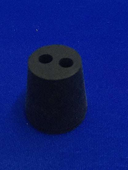 1 BAG/PKG OF QTY 45 FISHER 14140E TAPER RUBBER LABORATORY STOPPER M29 2 HOLE #3