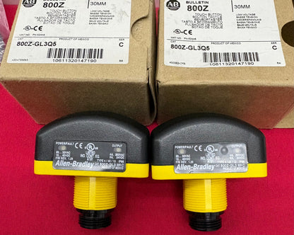 Lot of 2 AB ALLEN BRADLEY 800Z-GL3Q5 TOUCH PALM BUTTON ZERO-FORCE INPUT 10-40VDC