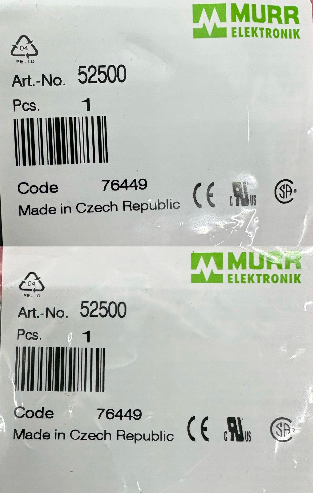 QTY 6 MURR 52500 OPTOCOUPLER MODULE SLIM 6.2mm WIDE DIN RAIL-MOUNT INPUT: 10-53V