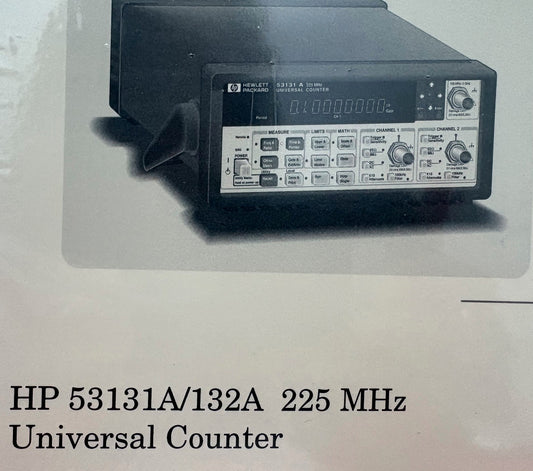 AGILENT HP 53131A/132A 225 MHz UNIVERSAL COUNTER PROGRAMMING GUIDE 53131-90044