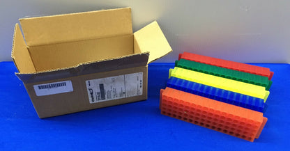 1 PAKET MIT 5 VWR 30128-282 AUTOKLAVIERBARES/GEFRIERBARES FRAKTIONSSAMMLUNGSGESTELL MIT 80 PLÄTZEN