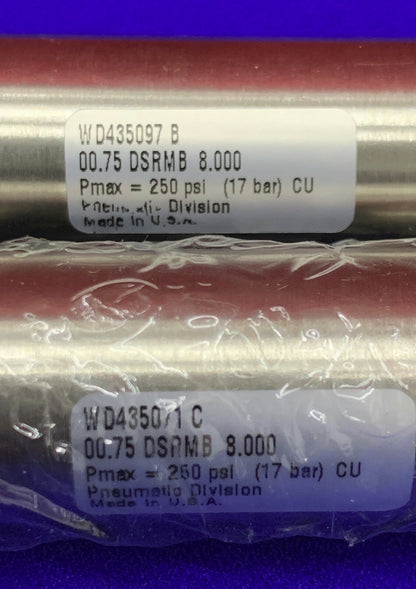 PARKER 00.75 DSRMB 8.000 / 00.75DSRM8.000 LUCHTCILINDER BORING AANTAL 2 - 1 NIEUW/1 GEBRUIKT