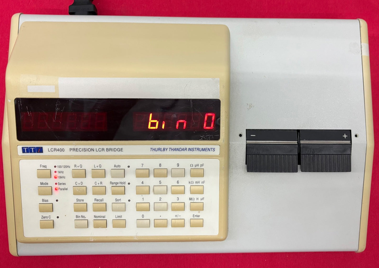 TTI / THURLEY THANDAR LCR400 PRECISION LCR BRIDGE 120V BENCHTOP - PARTS/REPAIR