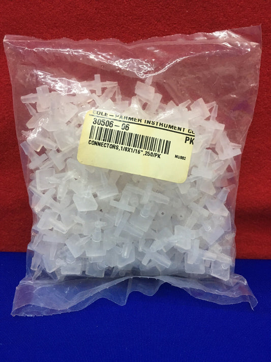 1 PAKKET COLE-PARMER / COLE PARMER 30506-06 CONNECTOREN 1/8X1/16" 250/PK