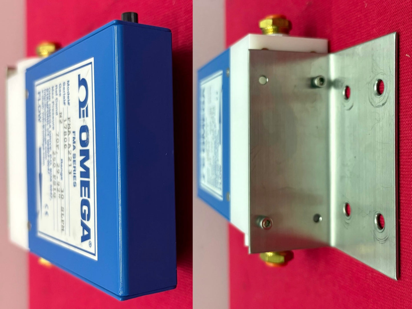 OMEGA FMA-A2213 ELECTRONIC MASS FLOW CONTROLLER RANGE 0-30SLPM GAS N2 250PSIG