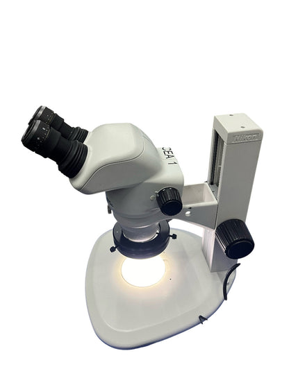 NIKON SMZ 745 MIKROSKOP 6,7X-50X MIT NIKON C-PSN 213406 STAND UND LED-LICHT 