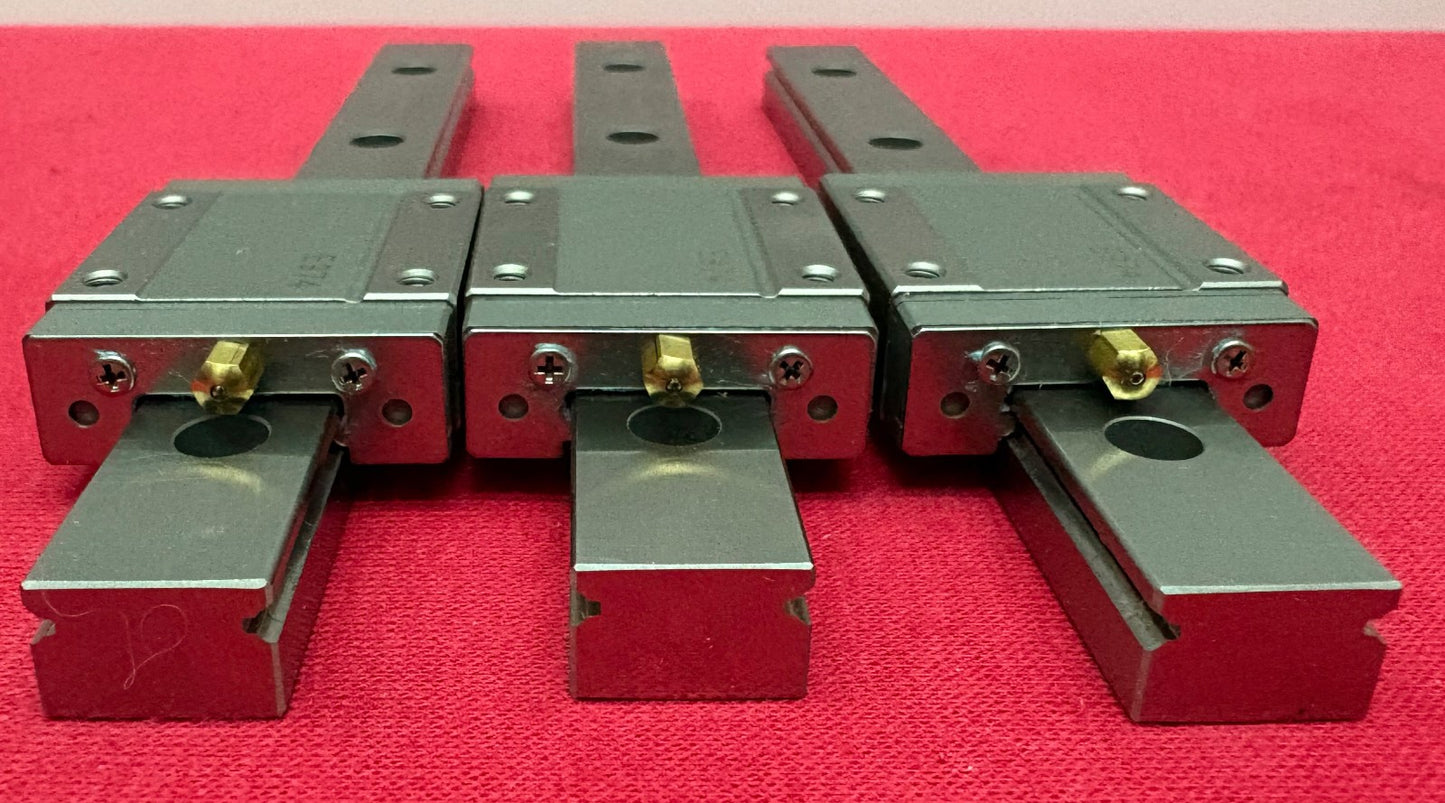 IKO LWL15B LINEAR GUIDE RAIL SLIDE E974 BLOCK - SELLING AS '1 LOT QTY 3'