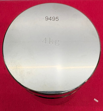 RICE LAKE 4Kg MEASUREMENT WEIGHT w/ CASE / CALIBRATION WEIGHT CLASS 1