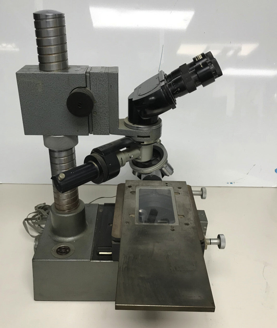 SIMPLEX MULTIPURPOSE MICROSCOPE OPTO-METRIC TOOLS INC FOR PARTS / REPAIR