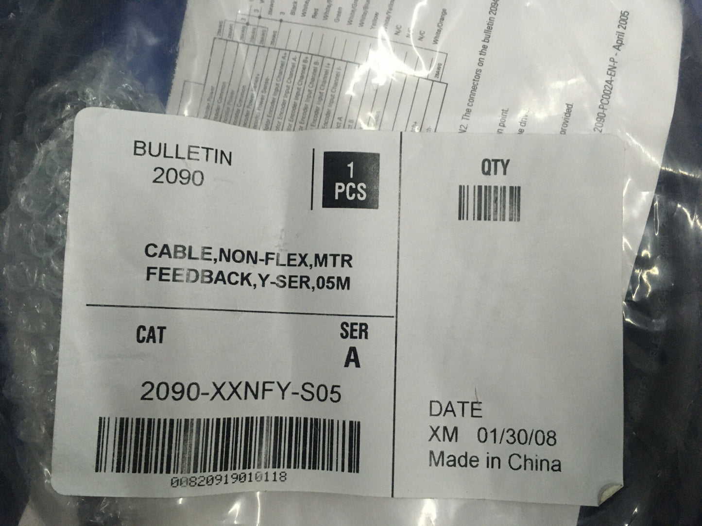BULLETIN 2090 KABEL 2090-XXNFY-S05 SER A 1 STK. KABEL