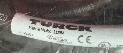 TURCK BKWM 14-000-10/S101 ID# U-04943 FEMALE RIGHT ANGLE CONNECTOR CORDSET CABLE