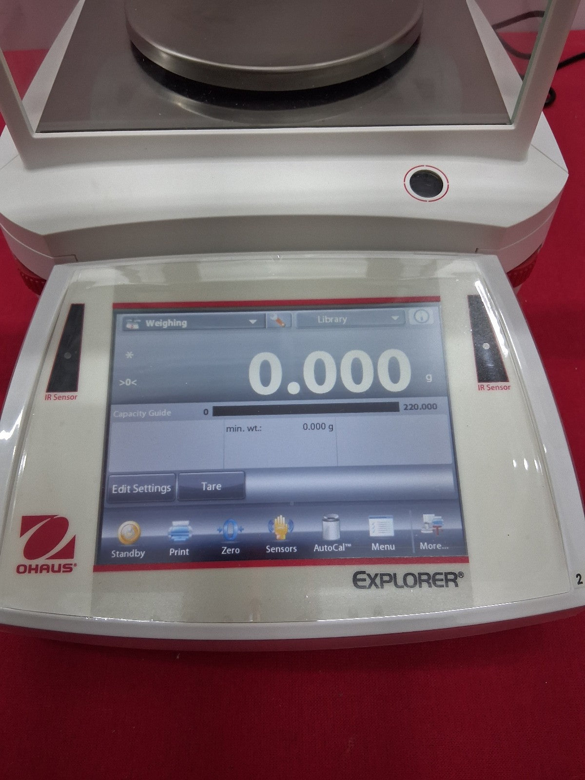 OHAUS EXPLORER EX223 PRECISION BALANCE 220G X 0.001G 5.1" DRAFT SHIELD