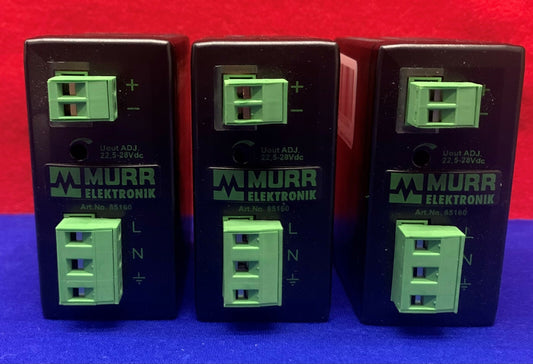 QTY 3 Murr Elektronik ARTNo.85160 MCS-B 0.6-100-240/24 Alimentatore switching