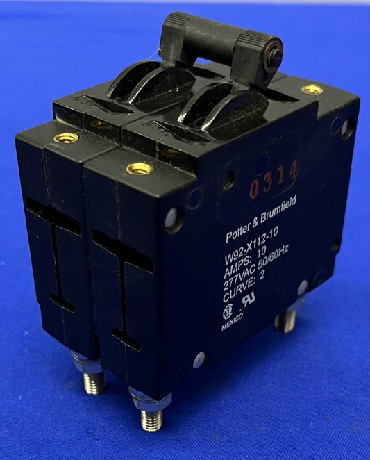 POTTER & BRUMFIELD W92-X112-10 CIRCUIT BREAKER AMPS 10 277VAC 50/60HZ