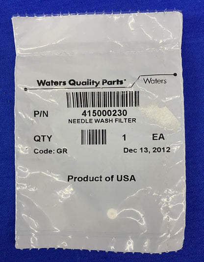 WATERS 415000230 NEEDLE WASH FILTER - 1 PACKAGE CONTAINING QTY 1 FILTER