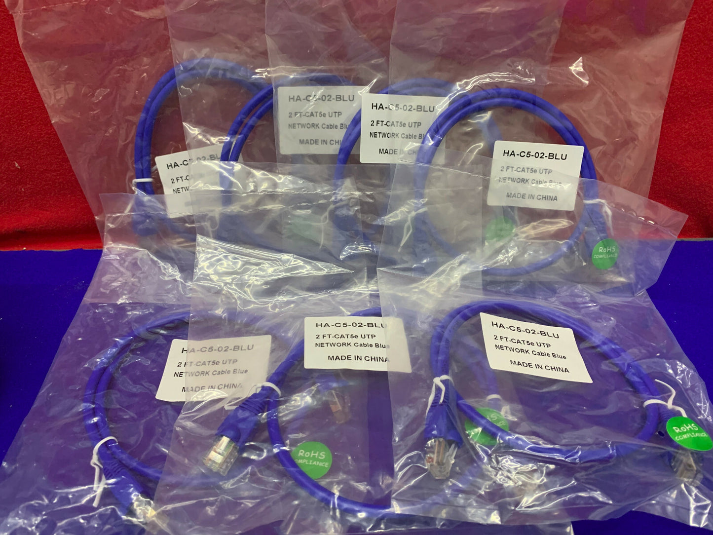 CANTIDAD DE 20 CABLES DE RED AZULES UTP Cat52e/Cat6: CONSULTE EL ANUNCIO PARA VER LA CANTIDAD DE ESTILOS