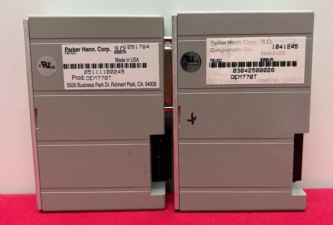 PARKER COMPUMOTOR OEM770T TORQUE SERVO DRIVE STEPPER CONTROLLER - 1 LOT QTY 2