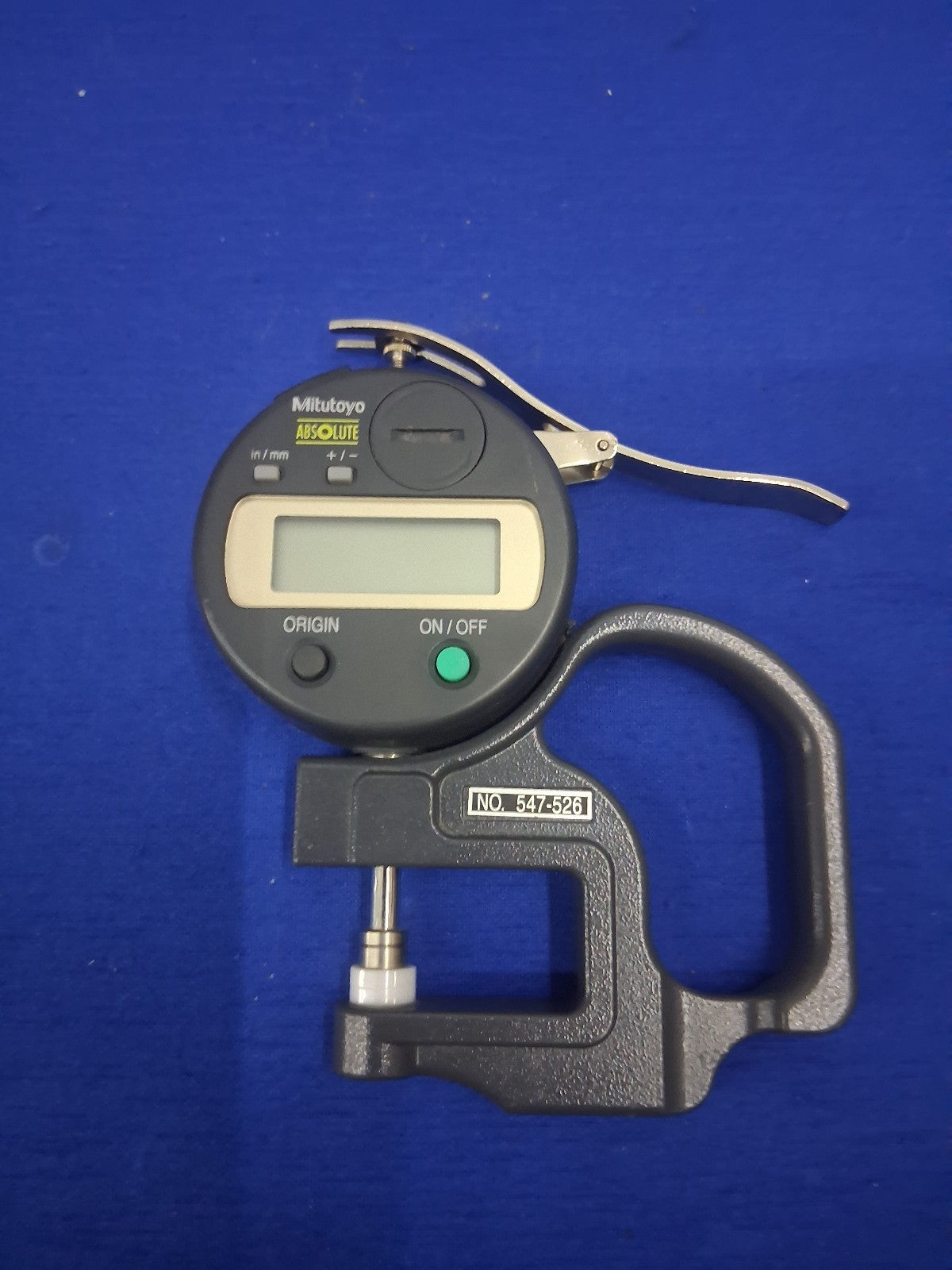 Mitutoyo Absolute 547-526 Digital Thickness Gauge 543-593BS With Case