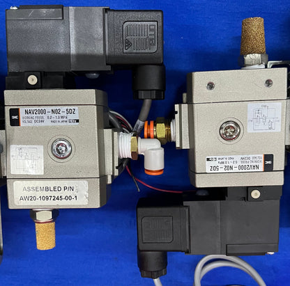 数量 4 - SMC フィルタ レギュレータ アセンブリ ユニット NAV2000-N02-5DZ、AW20-1097245-00-1