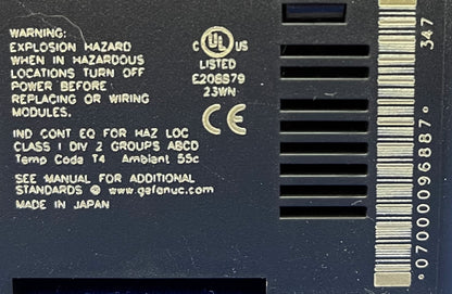 MICROCONTROLADOR GE FANUC VERAMAX ® IC200UDR010-BD 24 VCC
