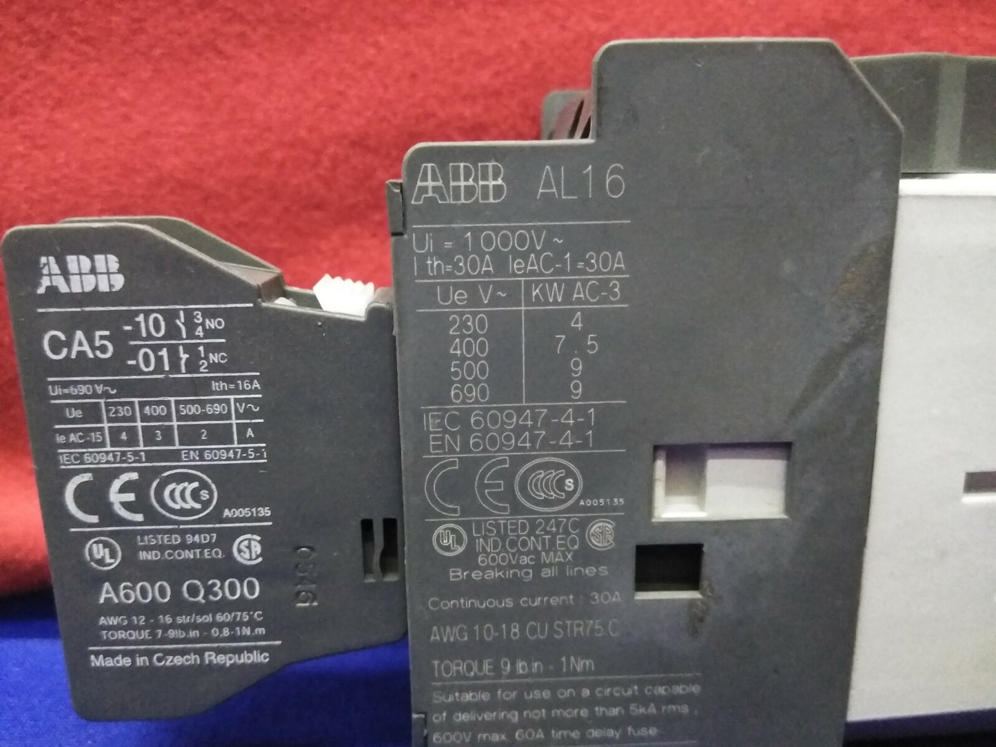 CONTATTORE ALLEN-BRADLEY / ABB / ALLEN BRADLEY AL16 