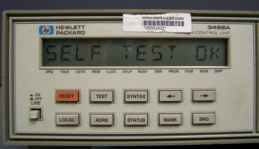 HP 3488A COMMUTATEUR/UNITÉ DE COMMANDE : COMMUTATION DE SIGNAL CC-26,5 GHz SN 2719A-38058